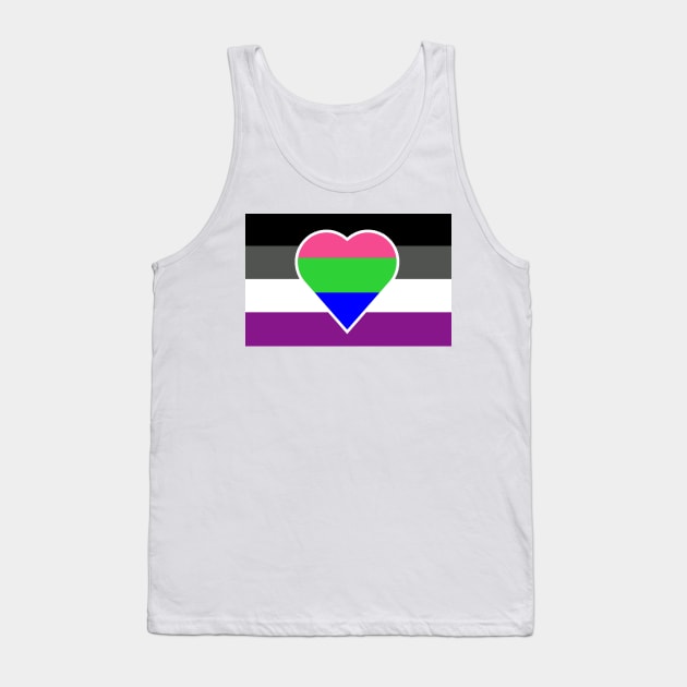 Polyromantic Asexual Flag Tank Top by DisneyFanatic23